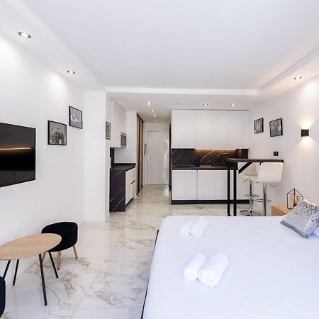 Large Studio - 50M Cannes Beach - Terrace Sea View 外观 照片