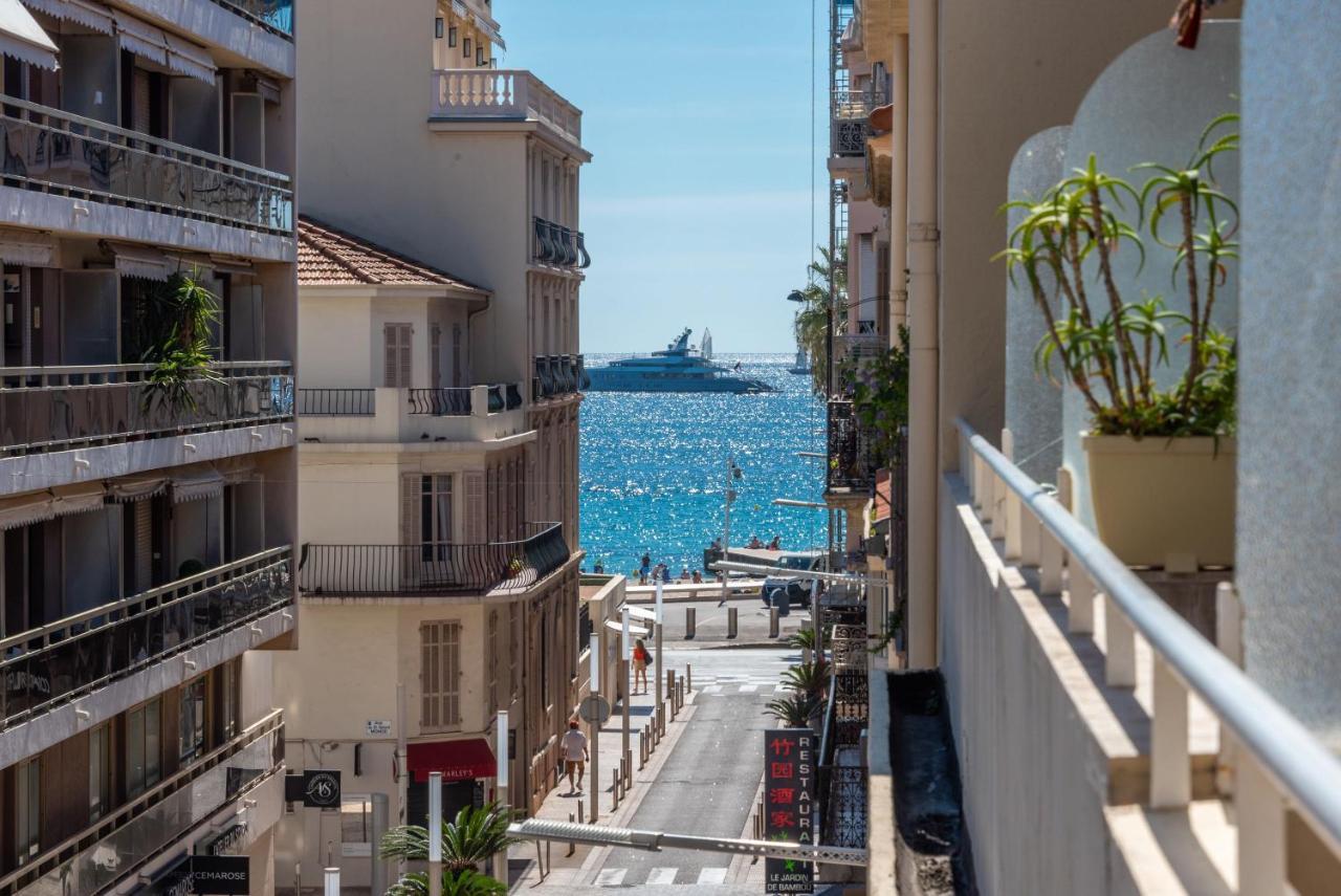 Large Studio - 50M Cannes Beach - Terrace Sea View 外观 照片