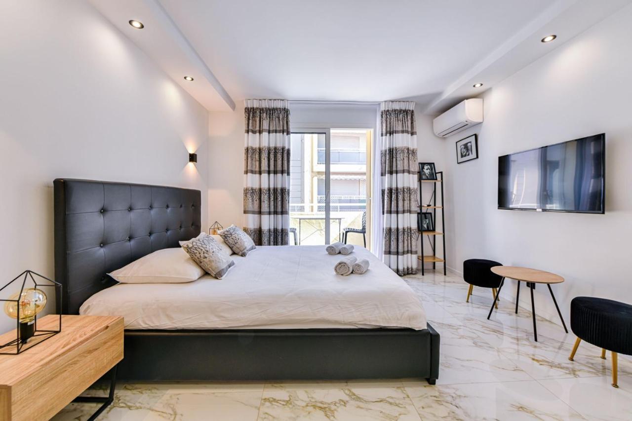 Large Studio - 50M Cannes Beach - Terrace Sea View 外观 照片
