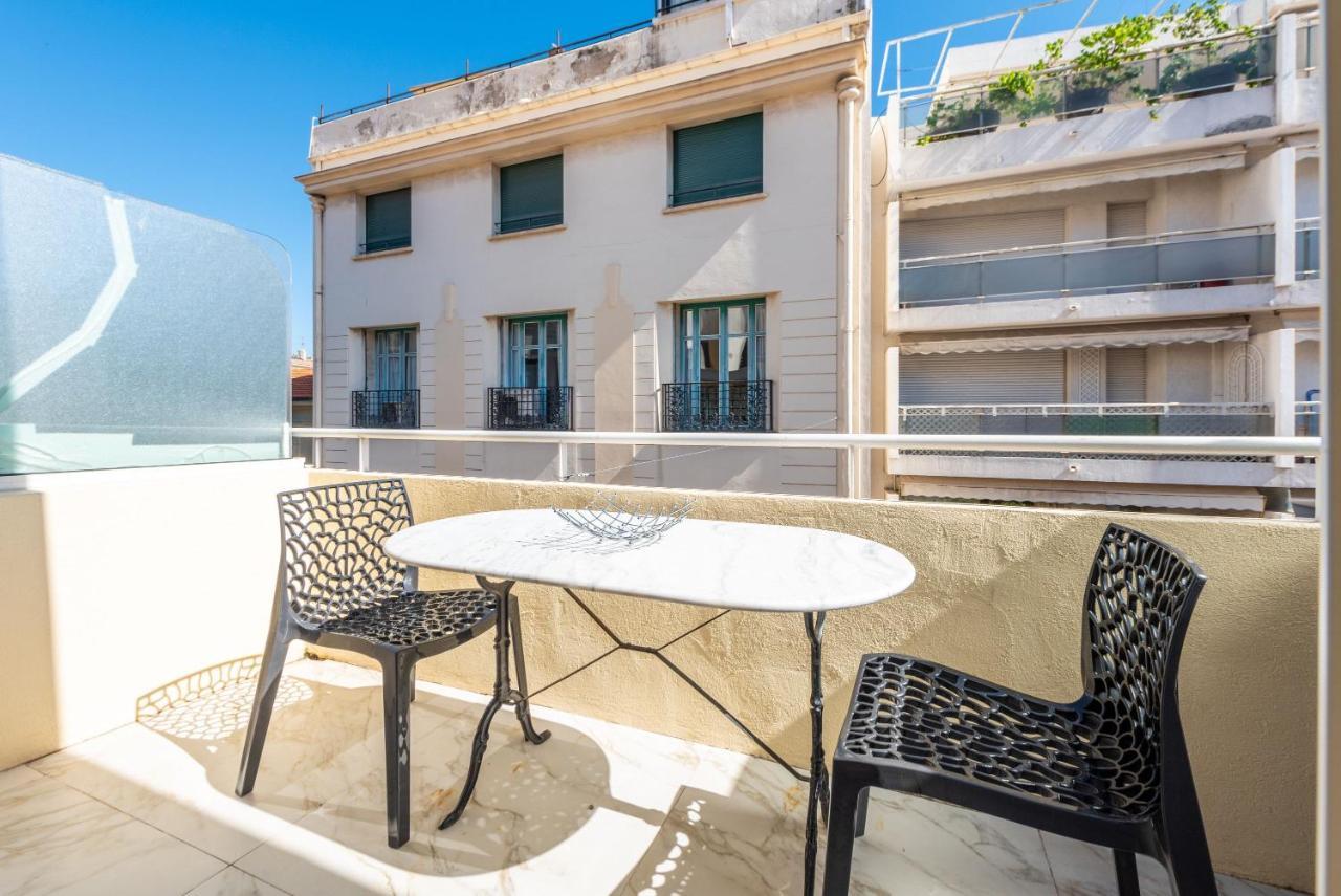 Large Studio - 50M Cannes Beach - Terrace Sea View 外观 照片