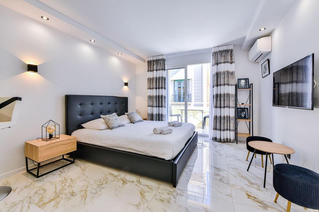 Large Studio - 50M Cannes Beach - Terrace Sea View 外观 照片